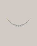 Graduated diamond drop necklace with 2.00 ctw lab grown diamonds
