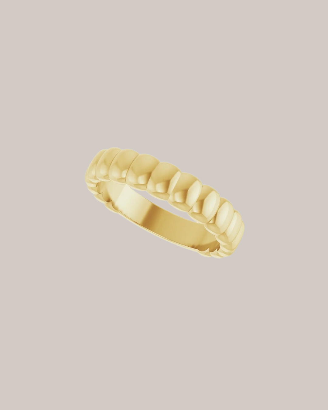 Fluted Gold Ring