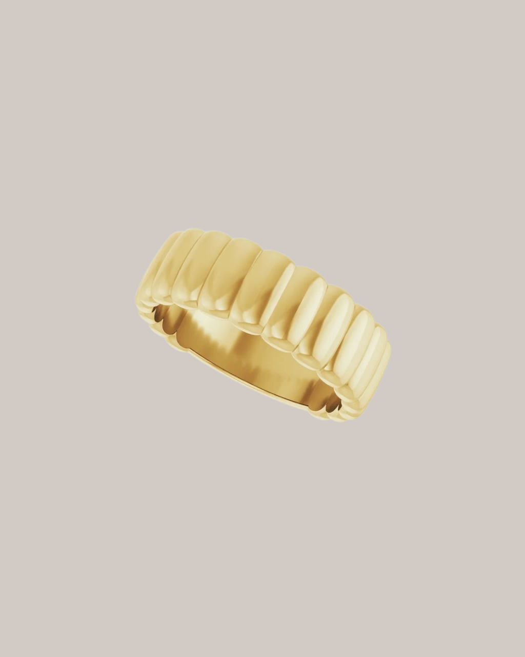 Fluted Gold Ring