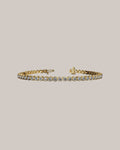7 inch bezel set lab grown diamond tennis bracelet with 5.88 ctw in 14K yellow gold
