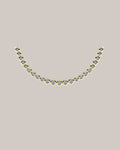 Graduated diamond tennis necklace with 3.05 ctw in 14K yellow gold
