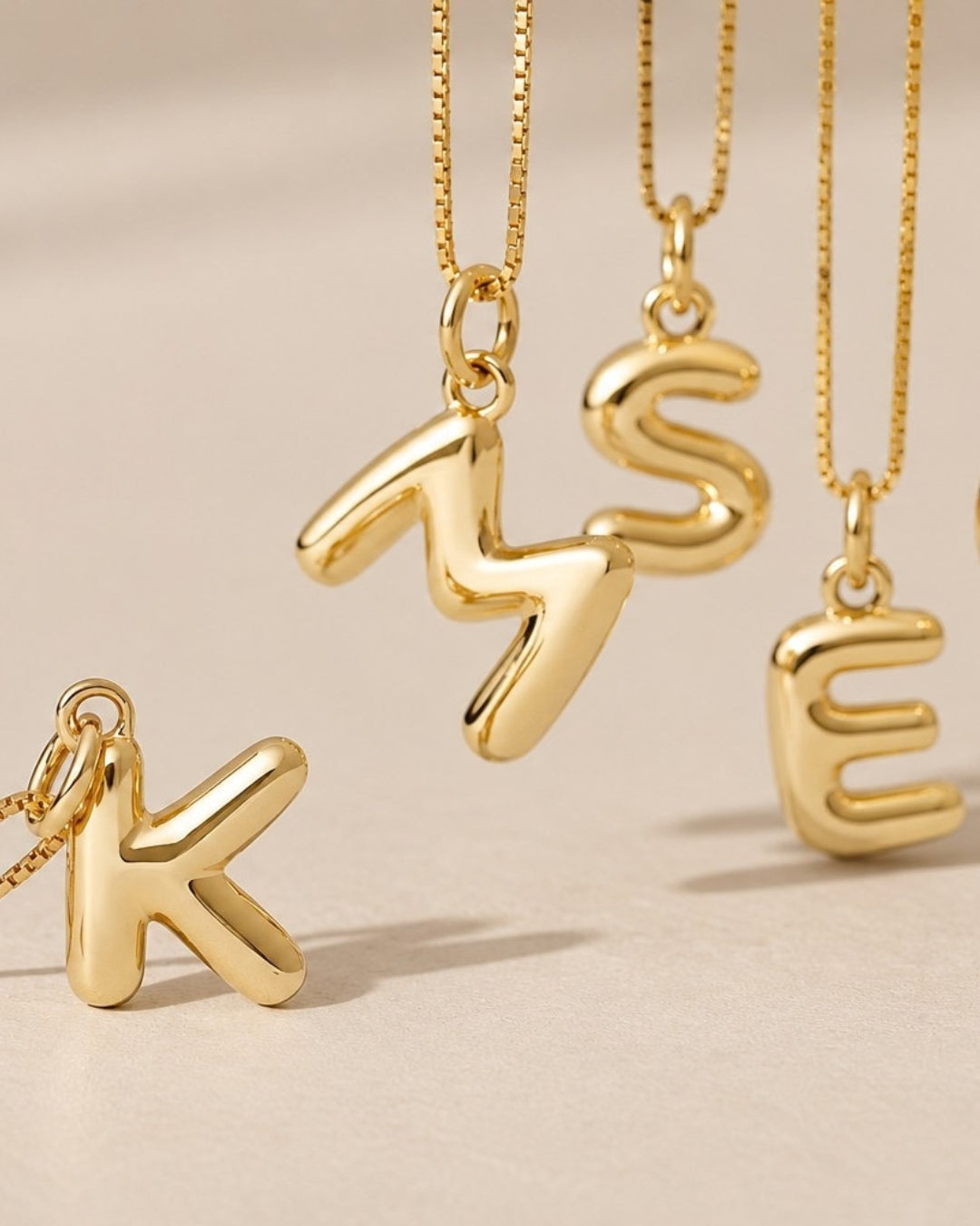 Bubble Initial Pendant
