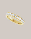 0.75 ctw channel set lab grown diamond band in 14K gold
