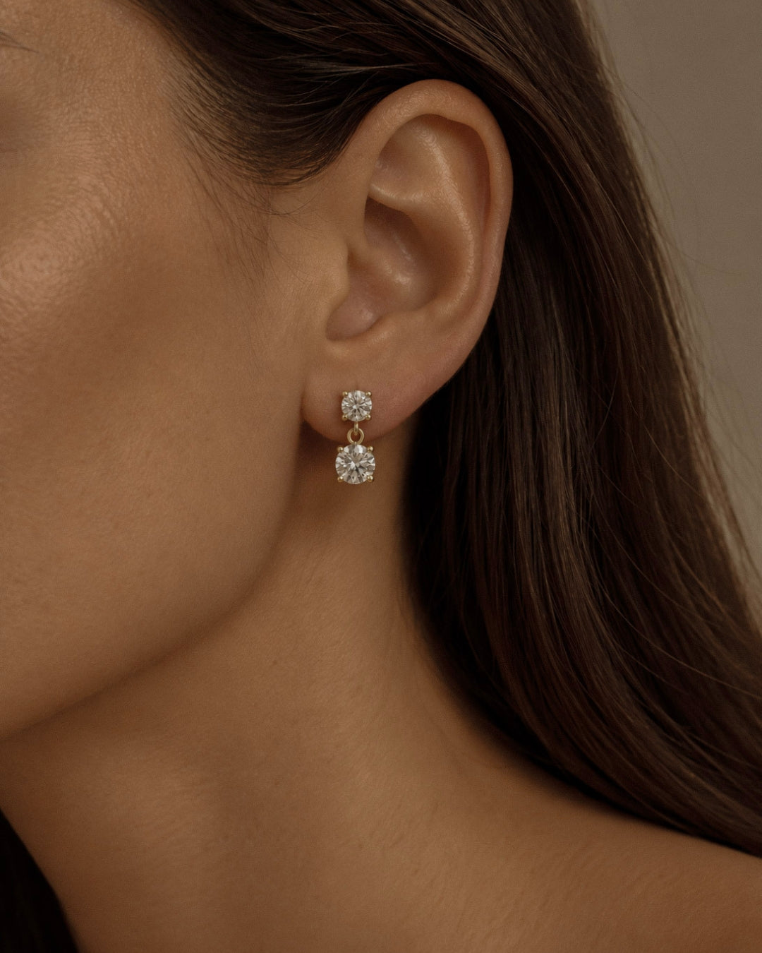 2.50 ctw Drop Diamond Earrings