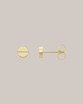 4.9 mm screw detail stud earrings in 14K yellow gold
