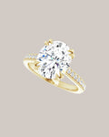 Double Prong Accented Ring