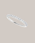 0.25ctw Shared prong half diamond band with round diamonds in 14K gold
