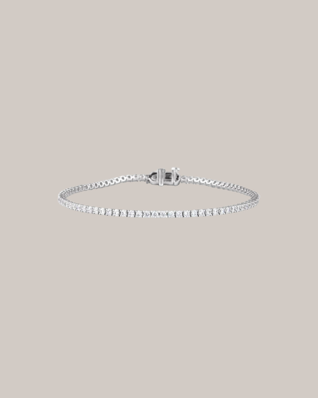 3.00 ctw lab grown diamond tennis bracelet in 14K gold