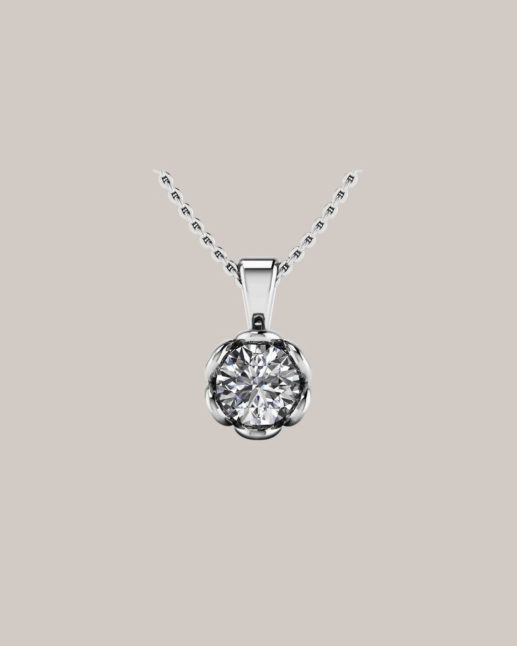 Flower Diamond Pendant