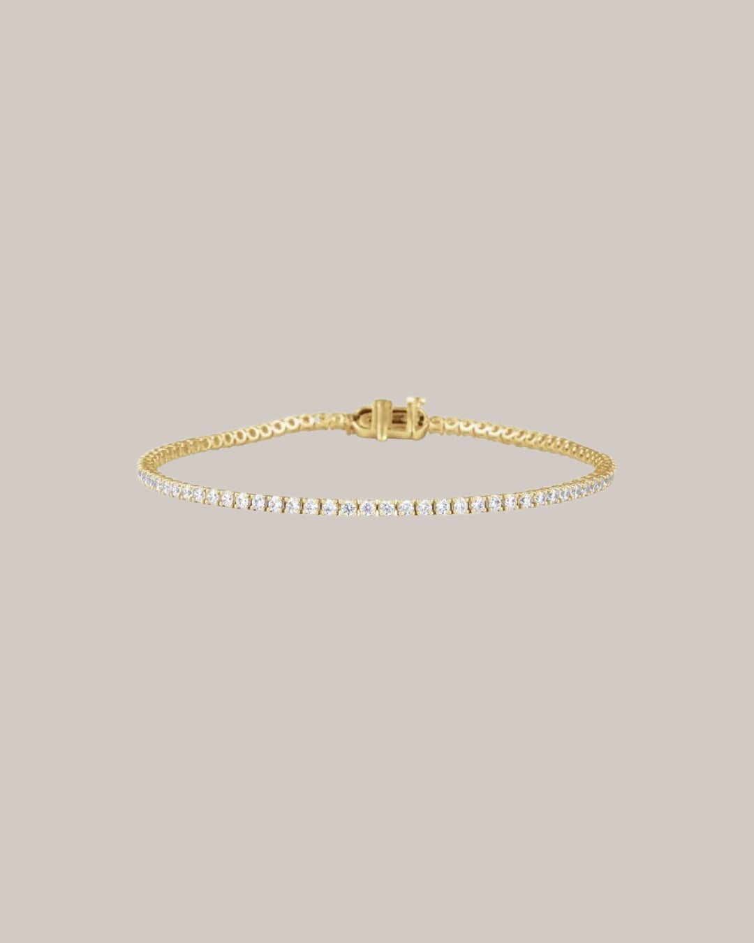 3.00 ctw lab grown diamond tennis bracelet in 14K gold

