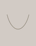 16 inch bezel set diamond tennis necklace with 5.05 ctw in 14K yellow gold