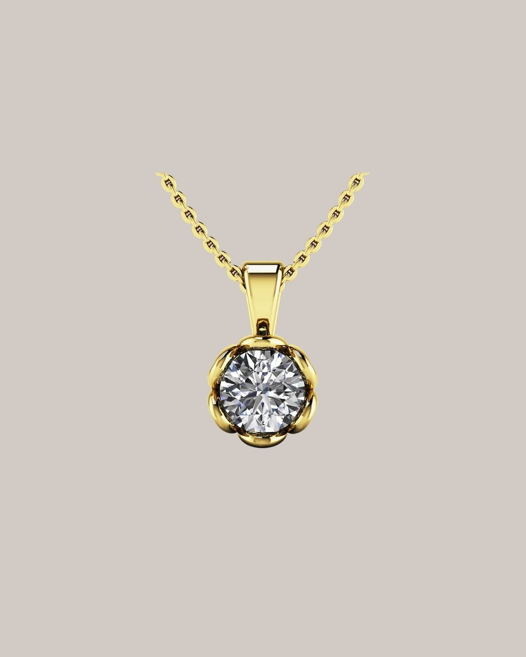 Flower Diamond Pendant