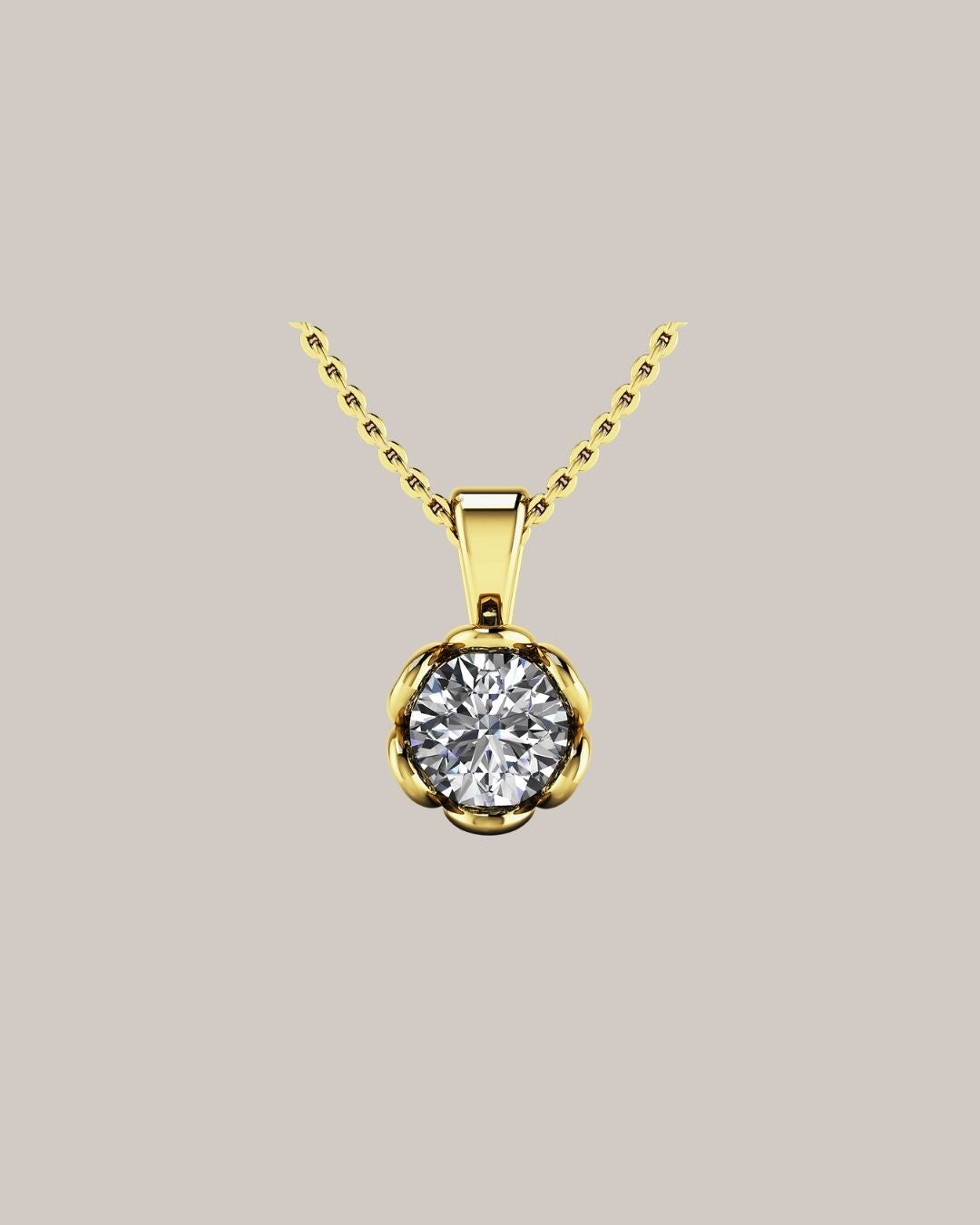 Flower Diamond Pendant