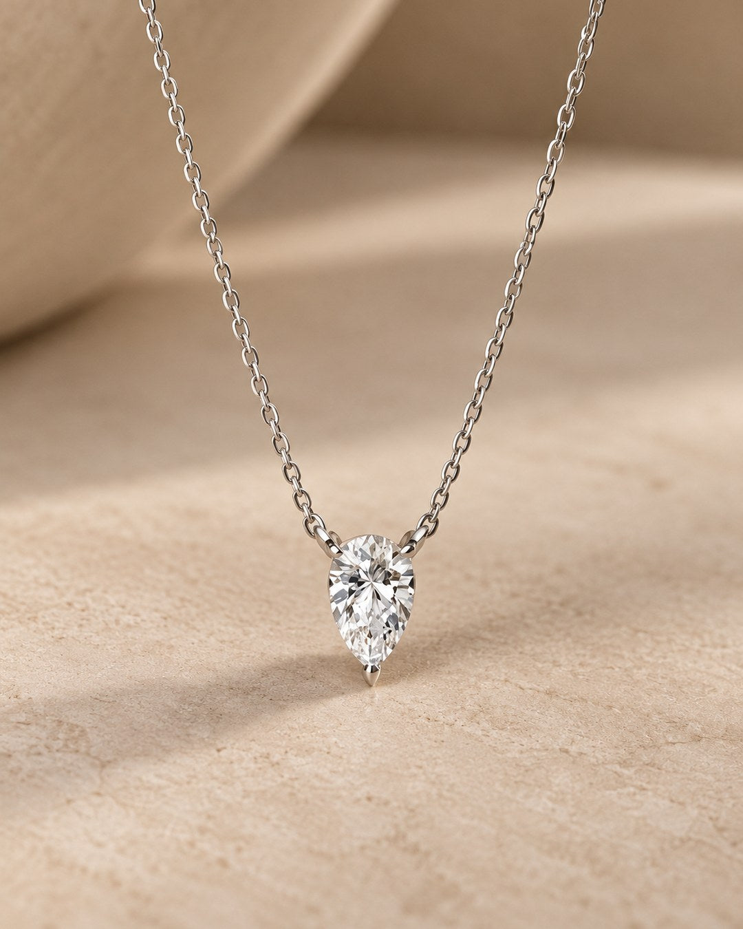 Pear Diamond Pendant