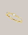 Marquise and Round Diamond Eternity Band